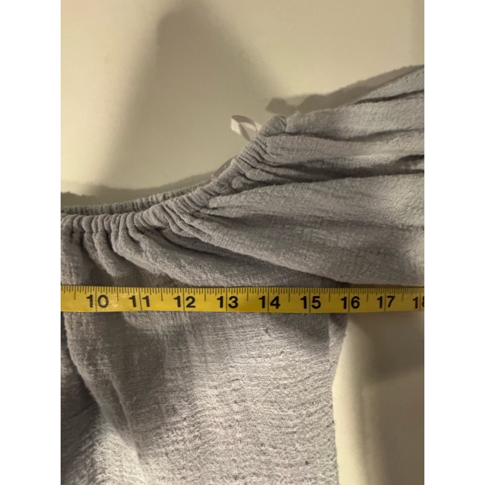 Petal Roz Off Shoulder Tie Mini Dress Size S light blue (bluish gray) - Picture 7 of 11